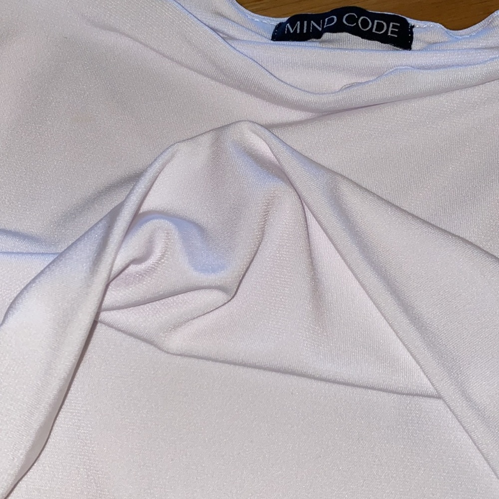 White Basic Tank Top Cropped - Mind Code - Picture 2 of 5